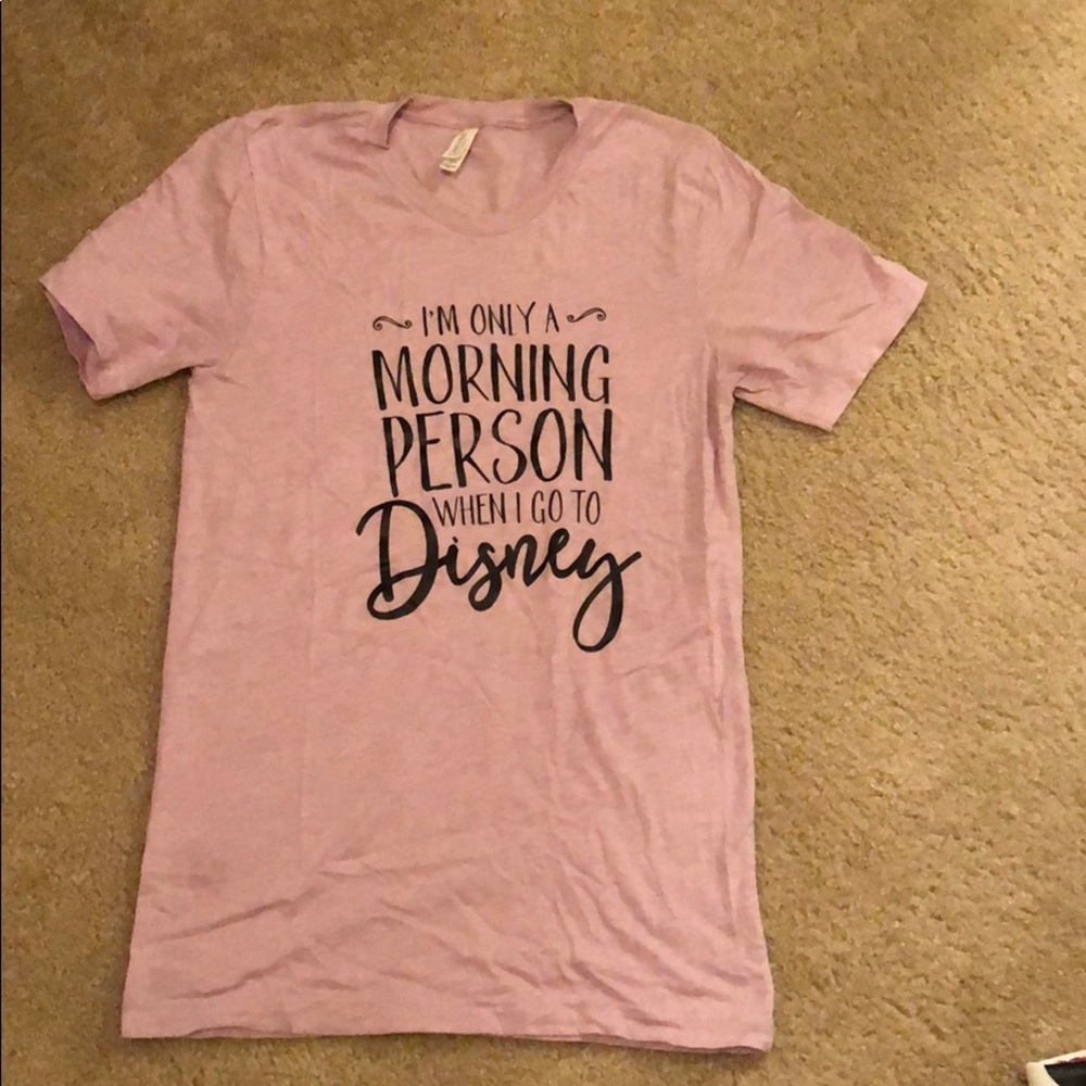 Adult Disney t-shirt. Size small. Periwinkle color